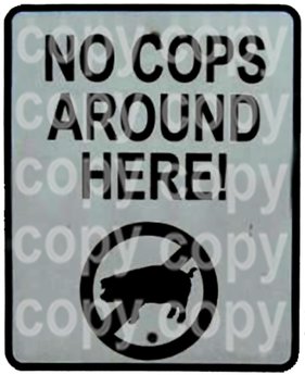 Second Life Marketplace - Sign Crazy No Cops